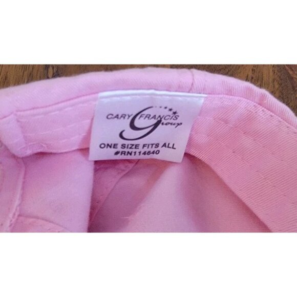 John Deere 2 Womens Adjustable Cotton Canvas Vintage Hat Floral Daisy Pink Brown - Picture 10 of 11